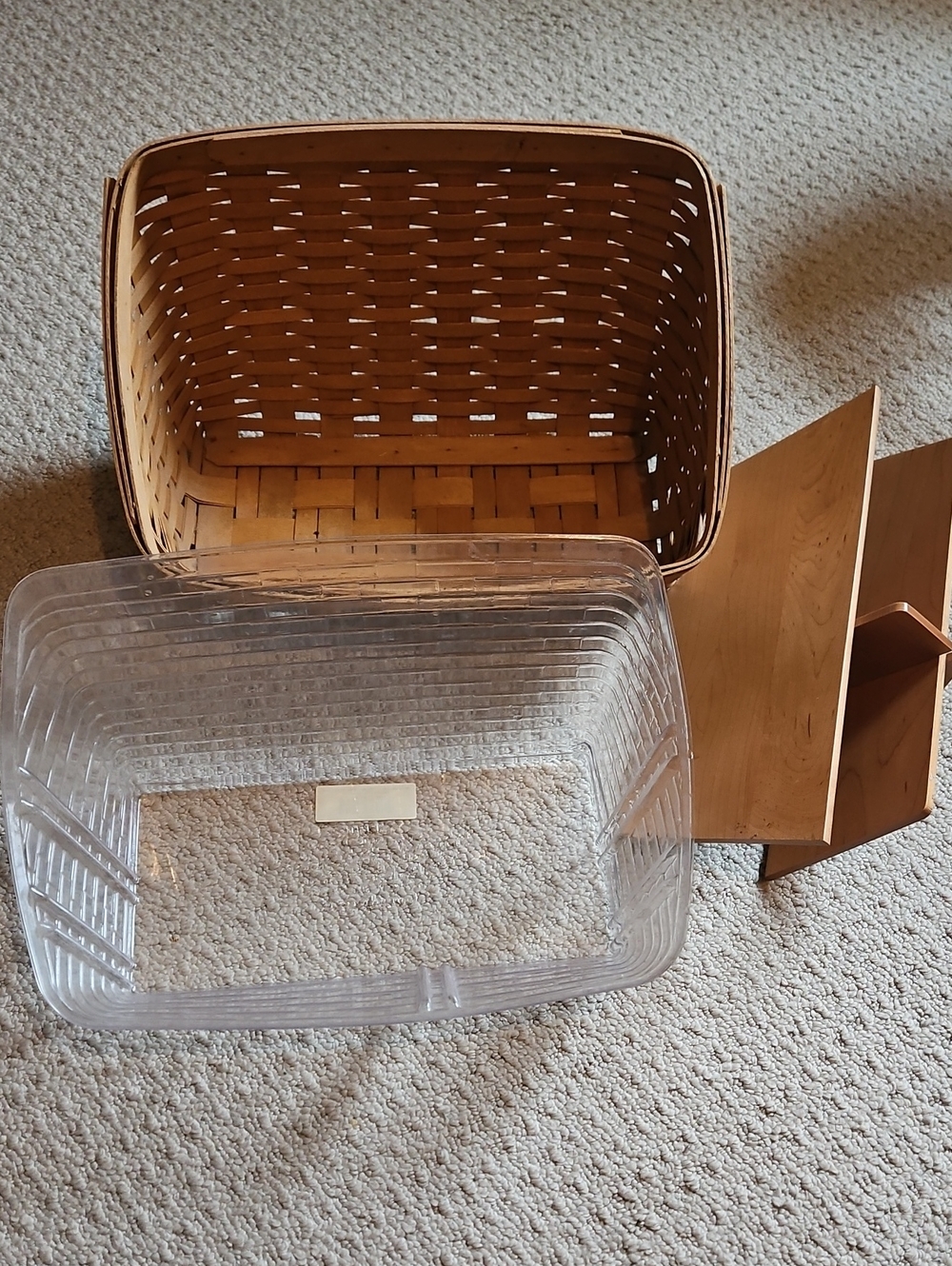 Longaberger Organizer Basket W/ Inserts